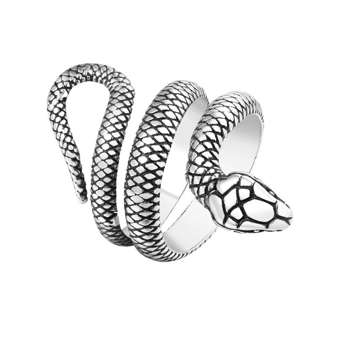 Wholesale Ring Men's Titanium Steel Python JDC-RS-PREMZEX002