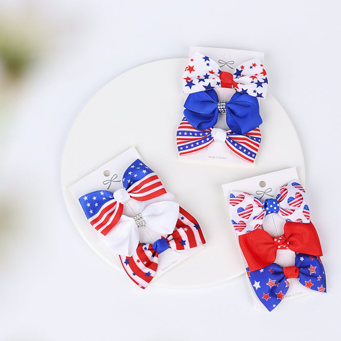 Wholesale American National Thread With Hairpin Independence Sun Edge Clips 3 Sets JDC-HC-QiuN001