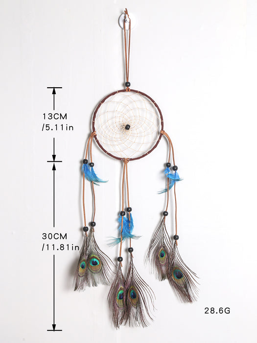 Wholesale Dreamcatcher Bamboo Loop ABS Beads Feather Satin Thread Handwoven MOQ≥2 JDC-DC-BNG001