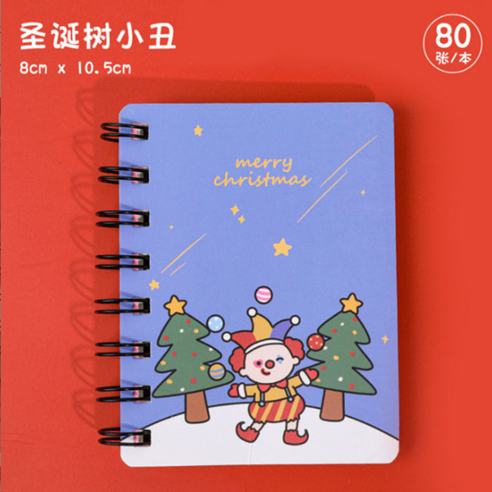 Libro de bobina de Navidad de papel de cuaderno de cuaderno al por mayor jdc-nk-kuy005