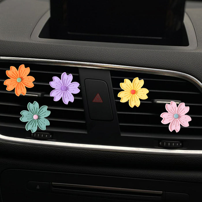 Wholesale Car Accessories Metal Candy Color Small Flowers Air Outlet Perfume Clip MOQ≥2 JDC-CA-ZNYK018