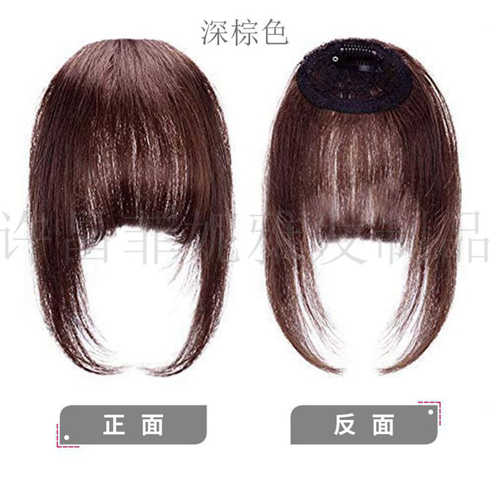 Wholesale Wigs Sideburns Forehead Bangs Real Hair Replacement MOQ≥3 JDC-WS-FNY001