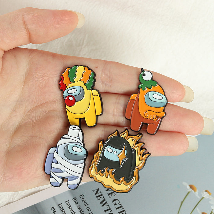 Wholesale Cartoon Character Funny Shaped Alloy Brooch JDC-BC-ZhuoB007