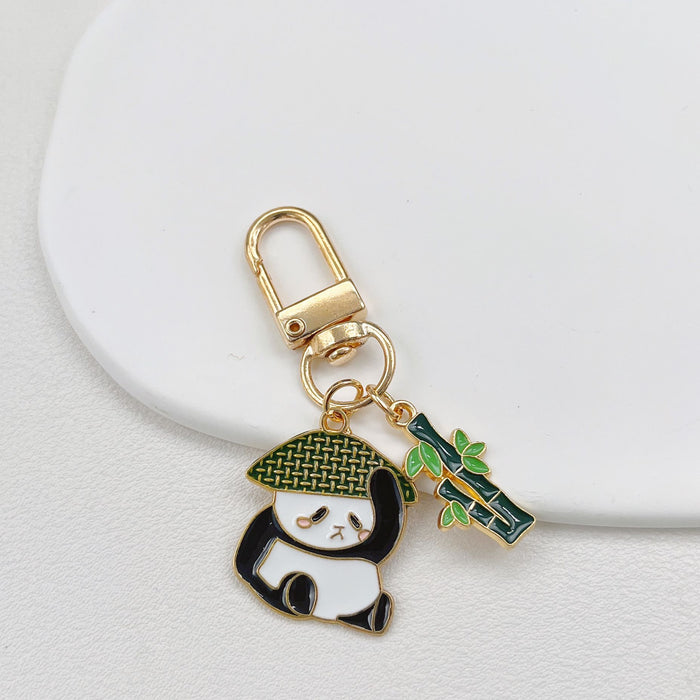 Wholesale Keychains Alloy Panda Lipstick Bag Radish Rabbit MOQ≥2 JDC-KC-ZhanLun003