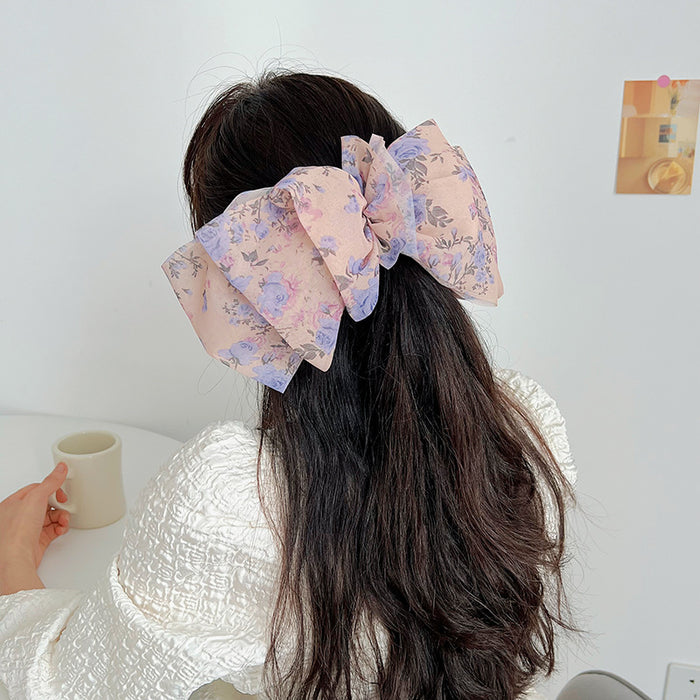 Wholesale Fabric Oversized Bow Hair Clip MOQ≥2 JDC-HC-MIs002