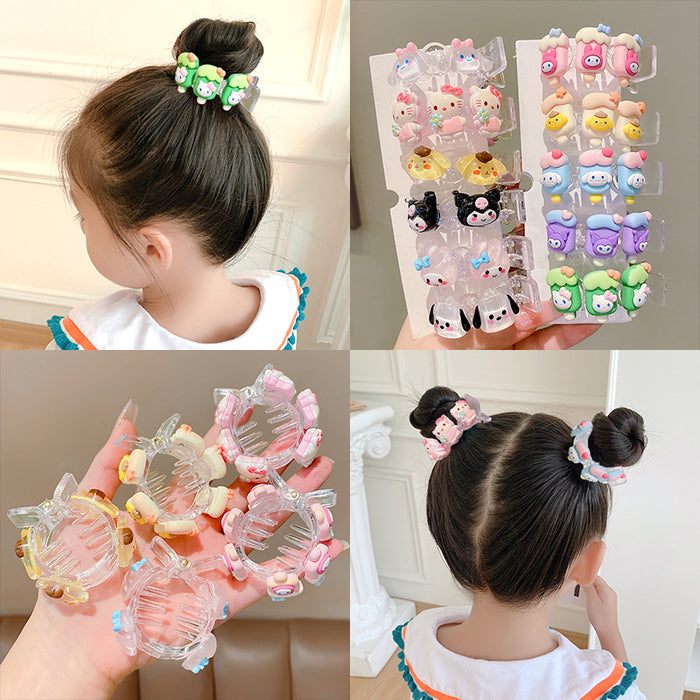Wholesale hair clips acrylic children's ponytail hair clip MOQ≥2 JDC-HC-MingGe001