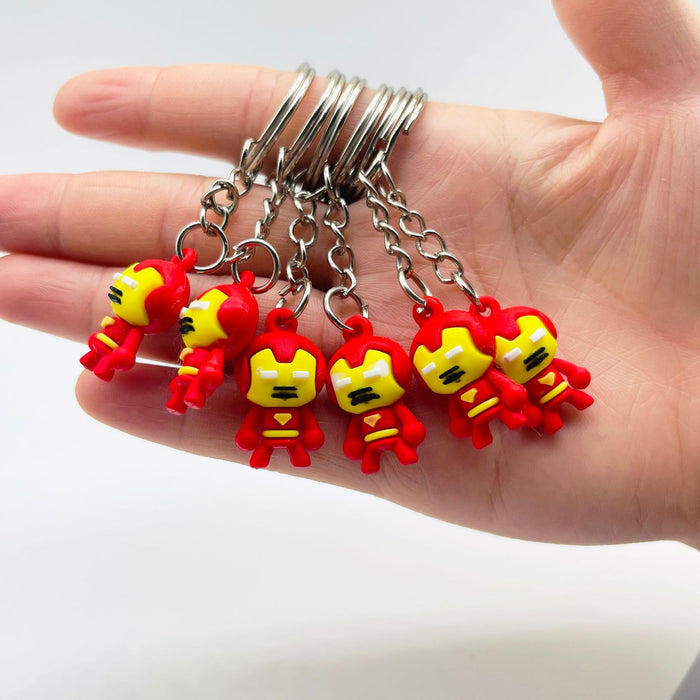 Wholesale random one Mini Iron Man Keychain Keyring Accessories JDC-KC-XiangY015