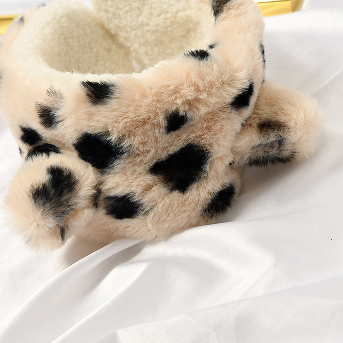 Wholesale Earmuff Plush Warm Fashion Leopard Cat Ears JDC-EF-YMan001