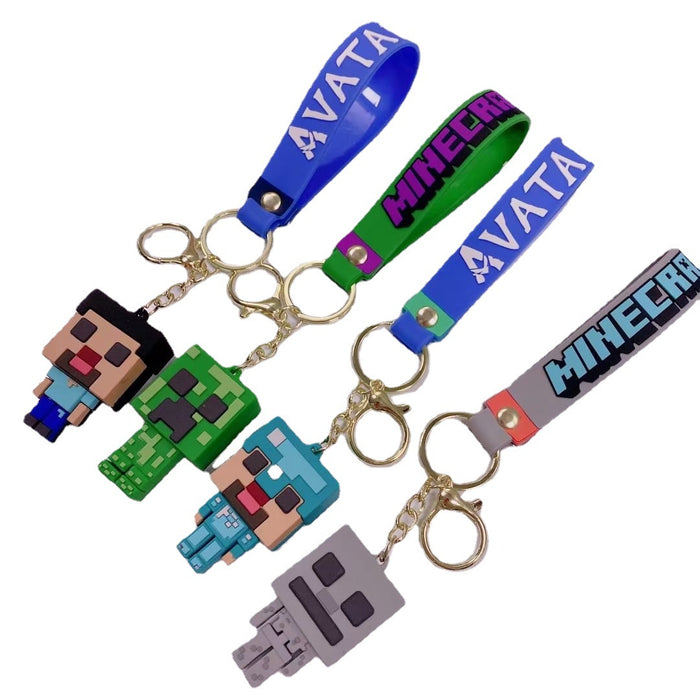 Wholesale Keychains PVC Hardware Cartoon Cute Minecraft (M) MOQ≥2 JDC-KC-YWYS004