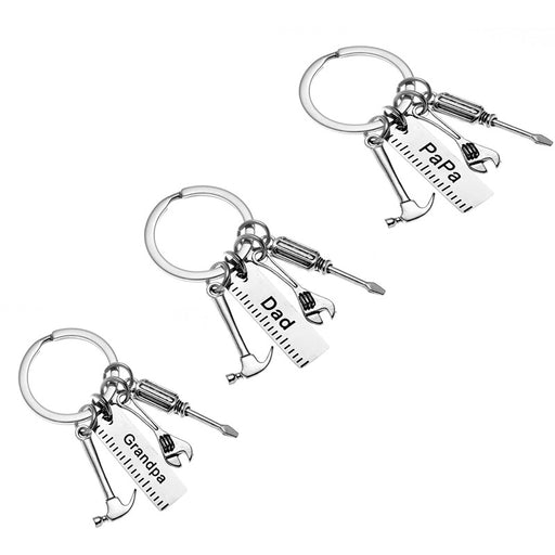 Jewelry WholesaleWholesale Father's Day Gift Stainless Steel Hammer Screwdriver Keychain MOQ≥2 JDC-KC-YYan001 Keychains 雅妍 %variant_option1% %variant_option2% %variant_option3%  Factory Price JoyasDeChina Joyas De China
