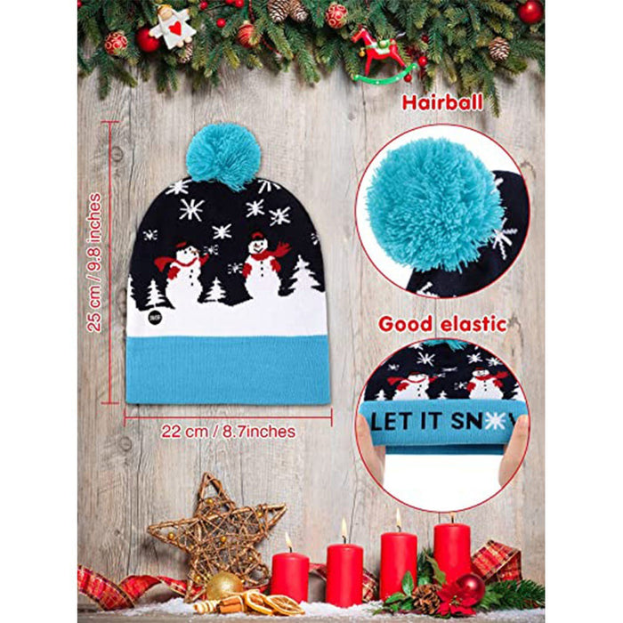 Wholesale Hat Acrylic Christmas Kids Santa Elk Knitting MOQ≥2 JDC-FH-WJX002