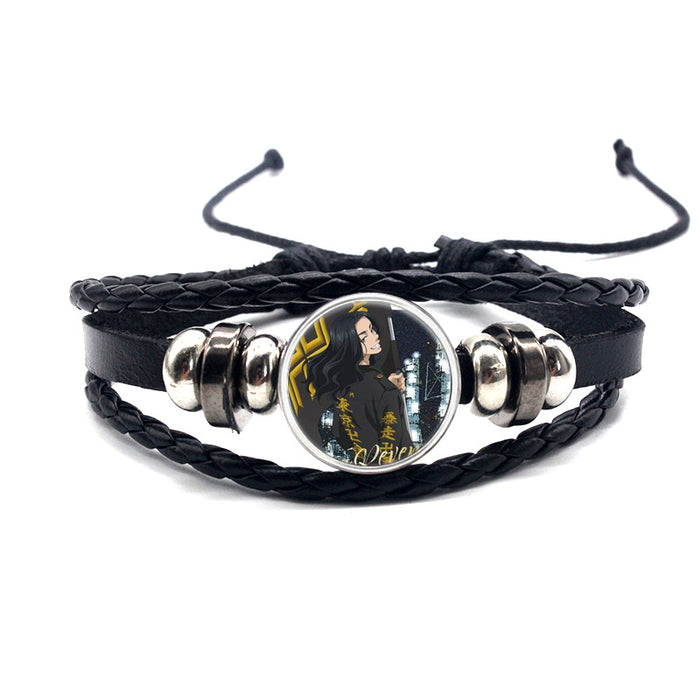 Wholesale cowhide cartoon adjustable bracelet bracelet MOQ≥2 (M) JDC-BT-YanY010