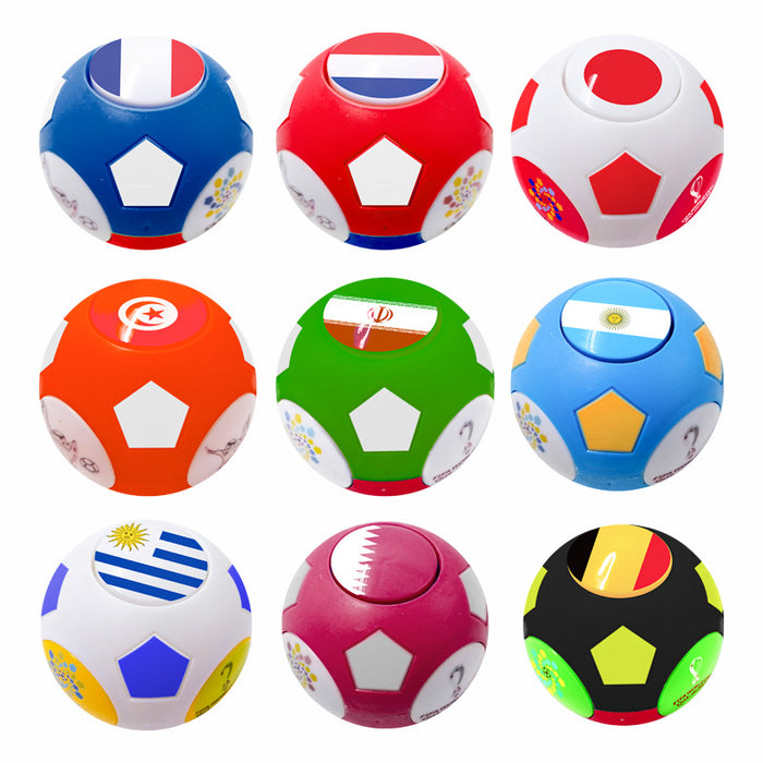 Toyadores de hilado de fútbol de la Copa Mundial de Qatar al por mayor MOQ≥2 JDC-FT-SHENGR003