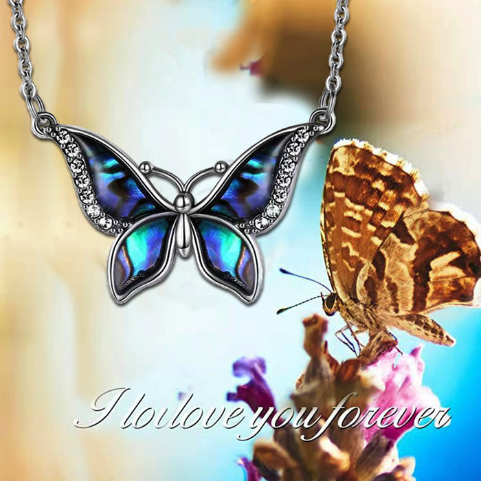Wholesale Butterfly Pendant Necklace Women's Niche Design Sense MOQ≥2 JDC-NE-JYS025