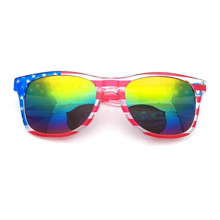 Wholesale 4th of July Flag Glasses Nail Free Independence Day Party Color Film Sunglasses JDC-SG-ZhuoW008