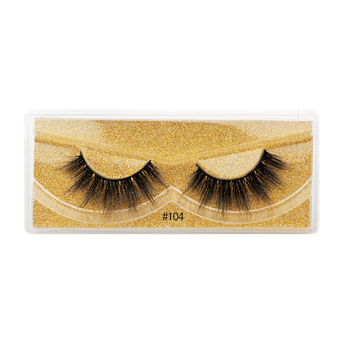 Wholesale 3d imitation mink fur false eyelashes natural thick JDC-EY-LanJL007