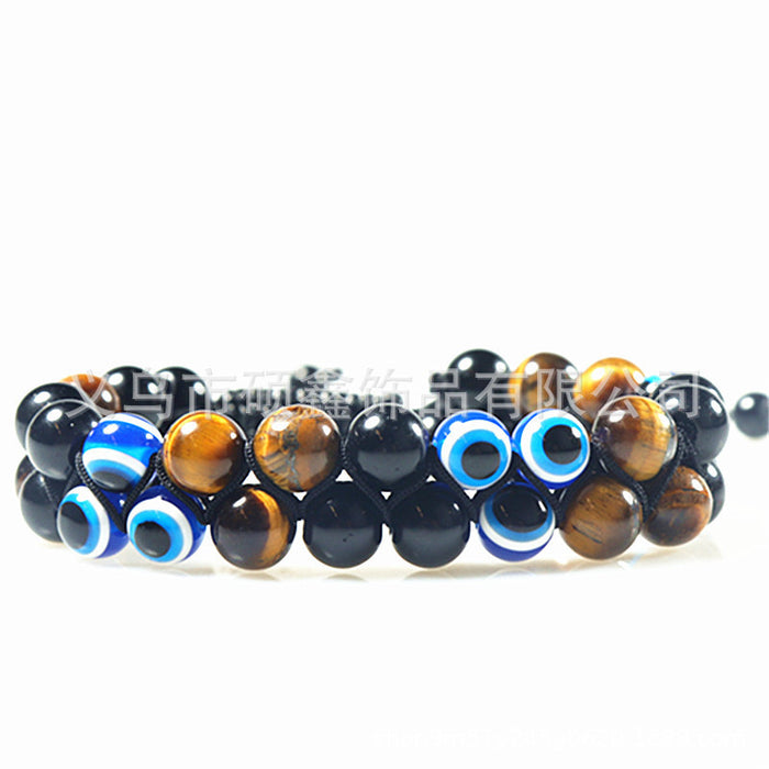 Wholesale natural agate stone bracelet men and women magnet bracelet MOQ≥2 JDC-BT-ShuoX002
