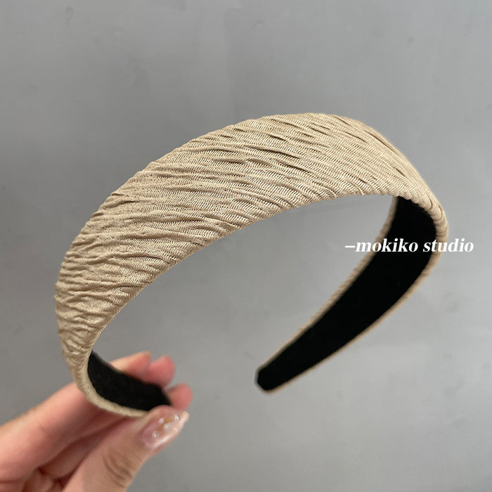 Wholesale Headband Fabric Pleated Vintage JDC-HD-Lyuan005