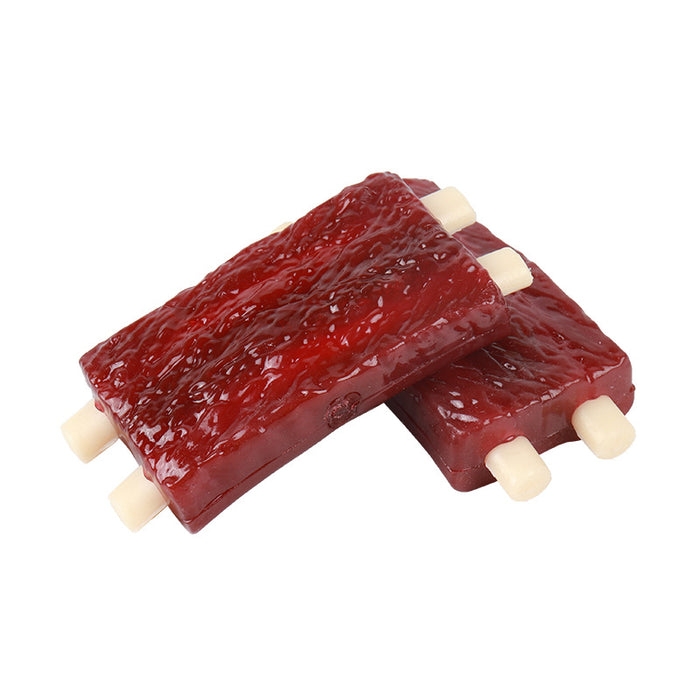 Wholesale pet molar stick simulation rubber spare ribs molar toy JDC-PT-YiMi003