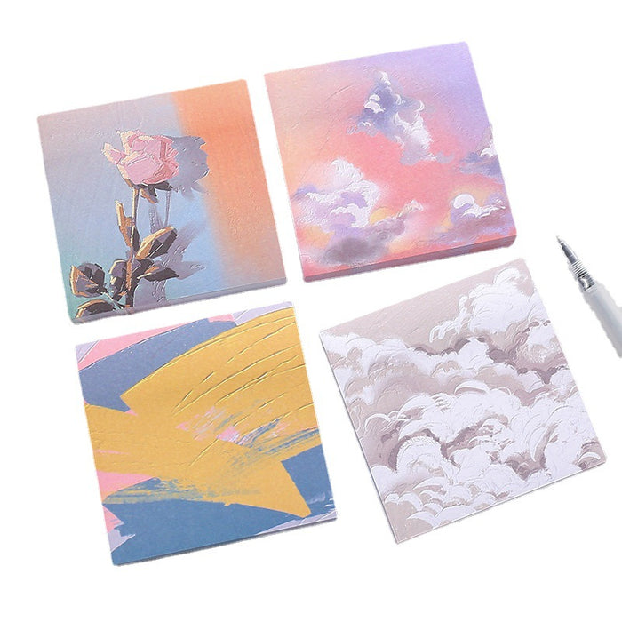 Wholesale Sticky Notes Paper Oil Painting Series MOQ≥2 JDC-NK-LGT001