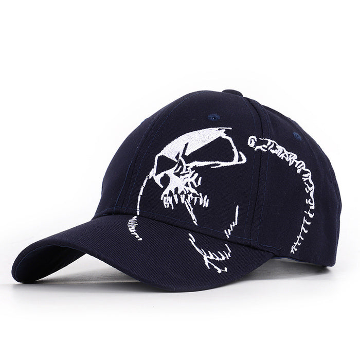 Capa de béisbol al por mayor Cotton Skull Black Moq≥2 JDC-FH-MSHI002
