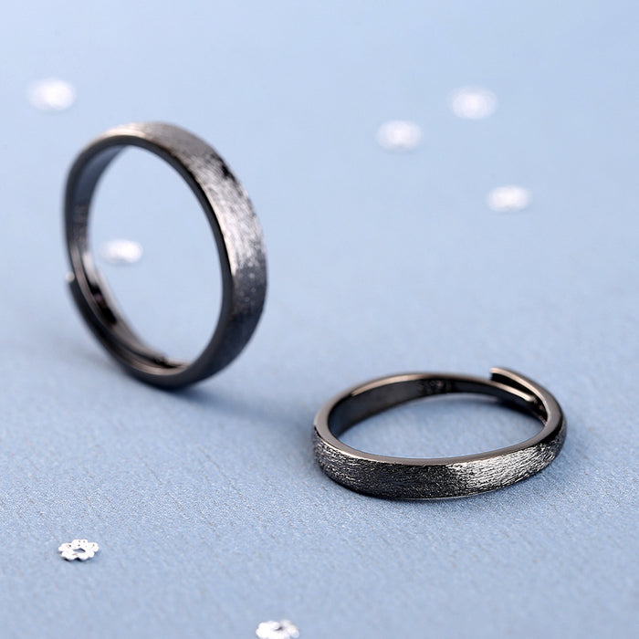 Anillo al por mayor anillo de cobre anillo cepillado esmerilado simple ajustable jdc-rs-xzs015