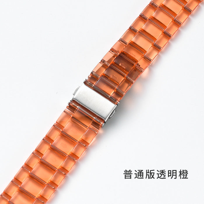 Wholesale Apple Watch Transparent Resin Watch Band JDC-WB-MuS001