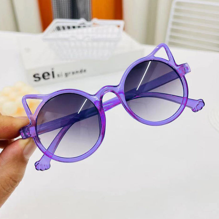 Wholesale Round Frame UV Protection Colorful Jelly Frame Sunshade Sunglasses MOQ≥2 JDC-SG-ShuaiR003