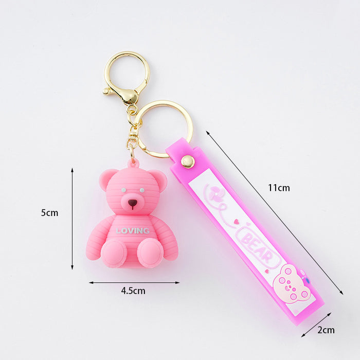 Wholesale cartoon bear key chain male and female couple keychain JDC-KC-XiangY012