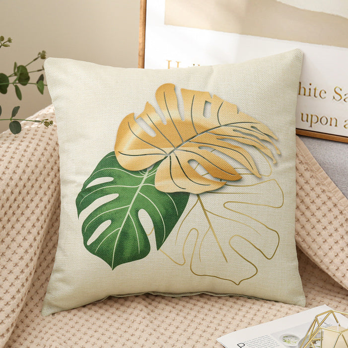 Wholesale Pillowcase Polyester Sunflower Plant Print JDC-PW-RRL006