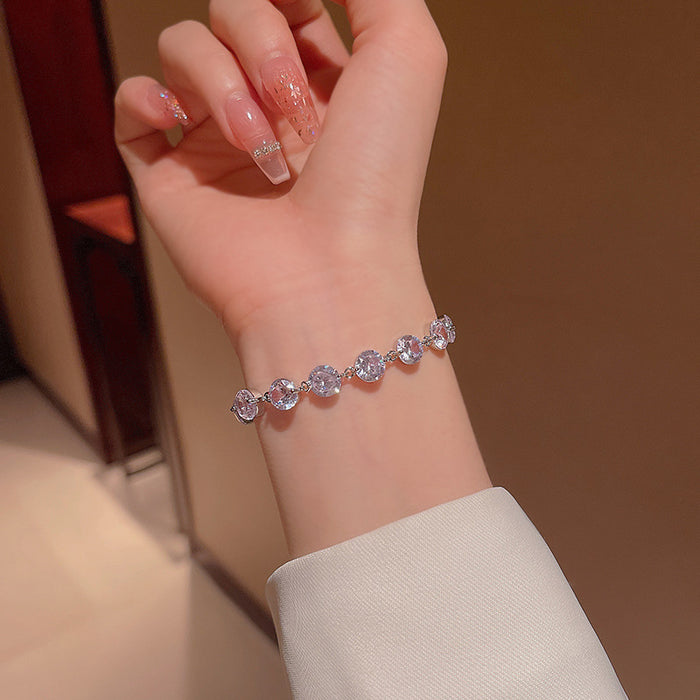 Brazalete al por mayor Opal Pearl Crystal Love Pendse Hand Jewelry JDC-BT-Hanj040
