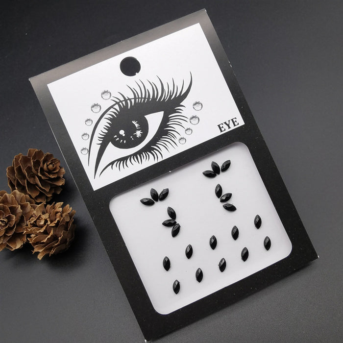 Wholesale acrylic eye makeup sticker pearl face makeup bright diamond MOQ≥2 JDC-EY-WWei001