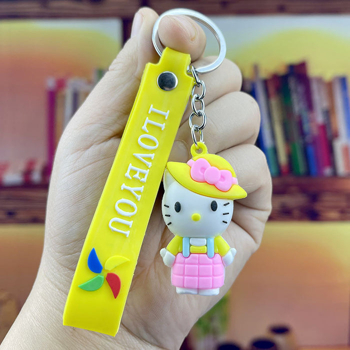 Wholesale keychain cartoon cute schoolbag doll pendant MOQ≥2 JDC-KC-LeO010