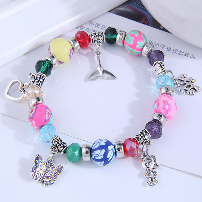 Wholesale European and American fashion metal color beads temperament personality bracelet JDC-BT-WY136