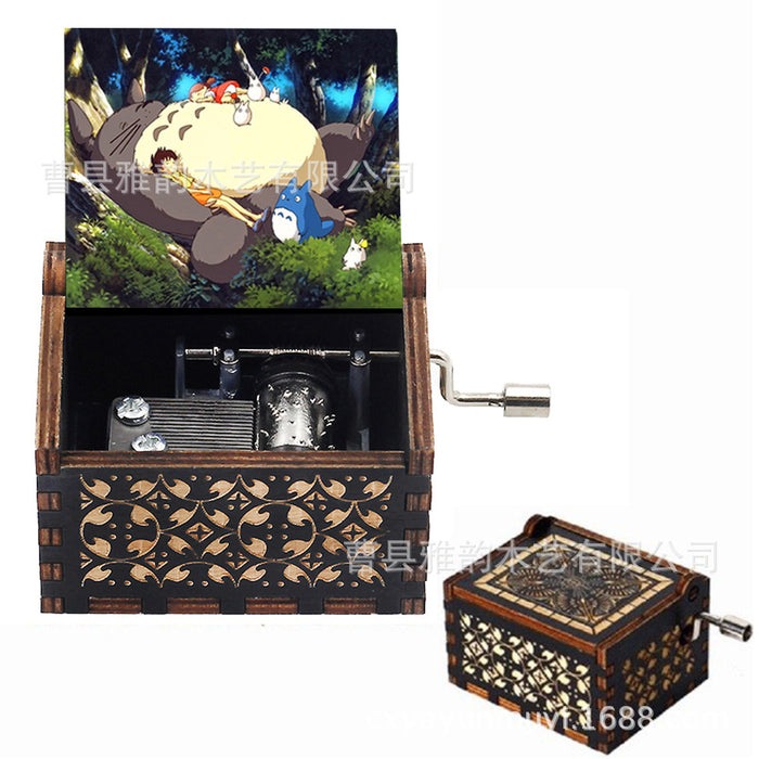 Wholesale Toy Wooden Hand-cranked Music Box Chinchilla Classical MOQ≥2 JDC-FT-YaYUN003