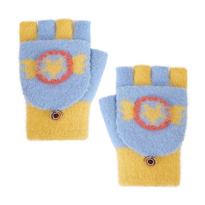 Wholesale Gloves Velvet Winter Warm Bad Boy Fingerless Flip Cover MOQ≥2 JDC-GS-GuD025