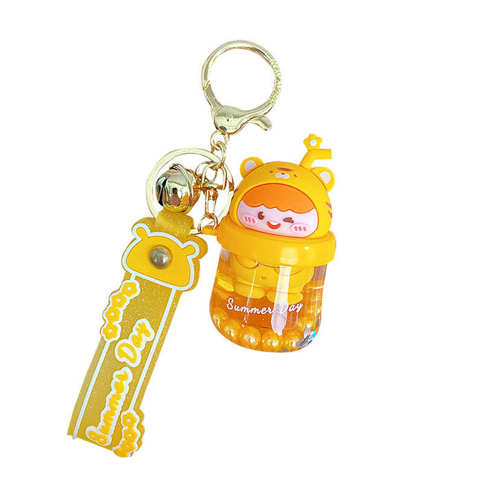 Wholesale Keychains For Backpacks KIKI cute and cute oil keychain pendant MOQ≥2 JDC-KC-MSi023