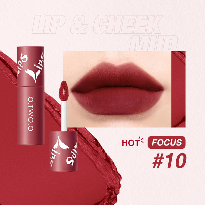 Wholesale Matte Lip Clay Lip Gloss Lip and Cheek Dual Use JDC-MK-DE004