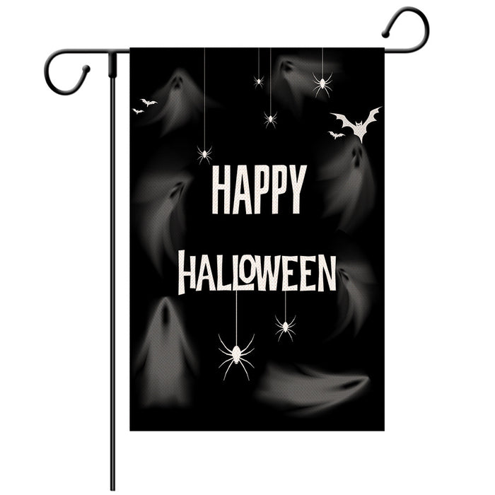 Patrón decorativo de Halloween al por mayor Flagal de jardín de impresión de doble cara JDC-DCN-YIYANG003