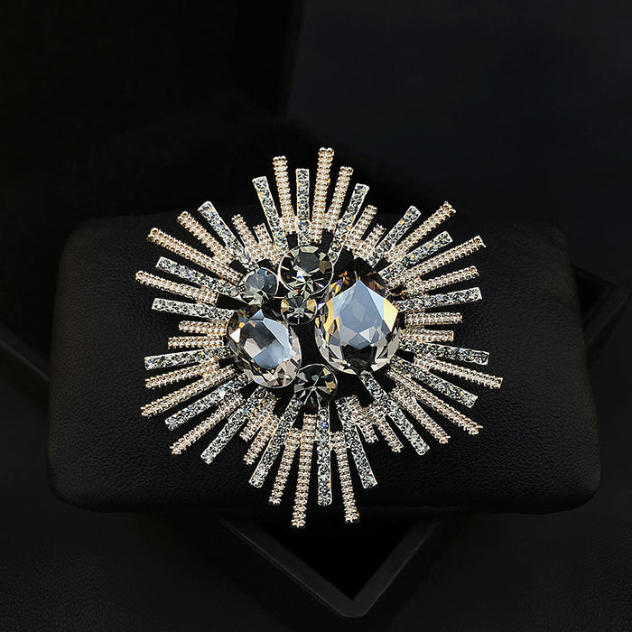 Wholesale Crystal Brooch Coat Pin Buckle Alloy MOQ≥2 JDC-BC-YouH001