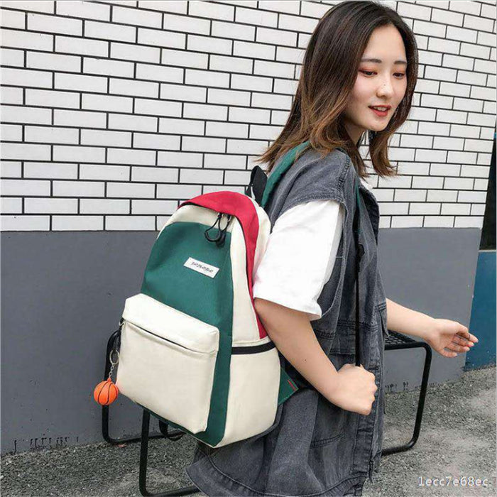 Wholesale Backpack Canvas Simple Handbag Pen Bag 4 Piece Set JDC-BP-Yujiao001