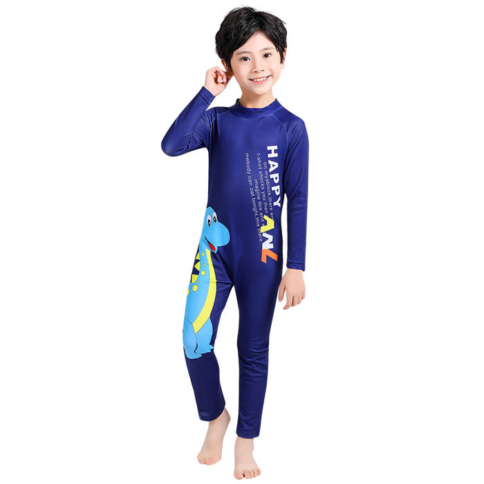 Carton de vente en gros pour enfants Swimswear à manches longues Suite de plage en un morceau de surf JDC-SW-Mant002