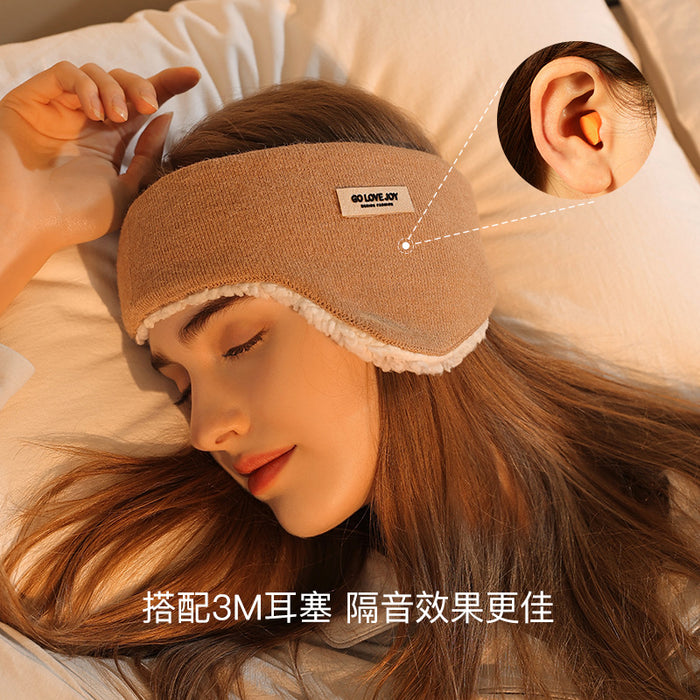 Wholesale Earmuff lamb wool soundproof head-mounted anti-noise sleep MOQ≥2 JDC-EF-GuD009