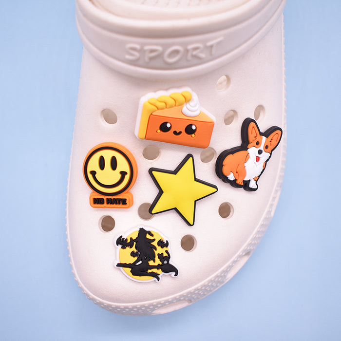 Wholesale Random 100pcs Cartoon Cute PVC DIY Accessories Croc Charms (M) JDC-CCS-XinQ008