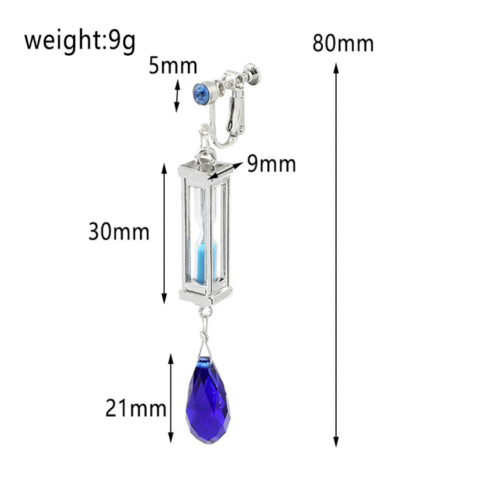 Jewelry WholesaleWholesale hourglass tassel purple Sapphire Earrings JDC-ES-ZhuoX004 Earrings 卓星 %variant_option1% %variant_option2% %variant_option3%  Factory Price JoyasDeChina Joyas De China