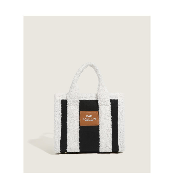Wholesale Shoulder Bag Lamb Wool Letter Plush Handbag Diagonal JDC-SD-Dingw001