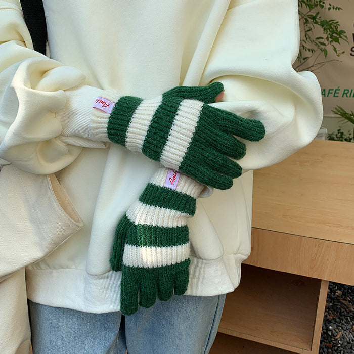 Wholesale Gloves Acrylic Knit Touch Screen All Fingers MOQ≥2 JDC-GS-JingZ001