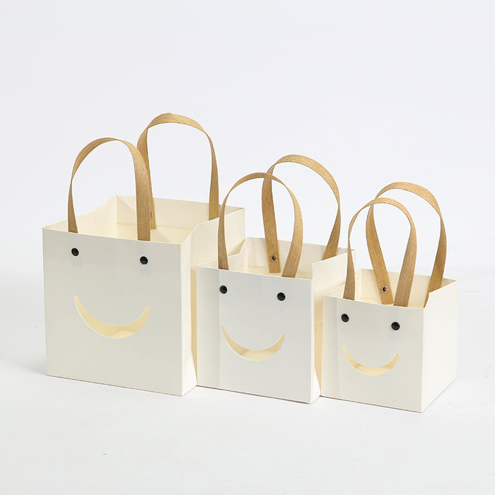 Wholesale Gift Bags Kraft Paper Grocery Bags Holiday Party JDC-GB-ganrui003