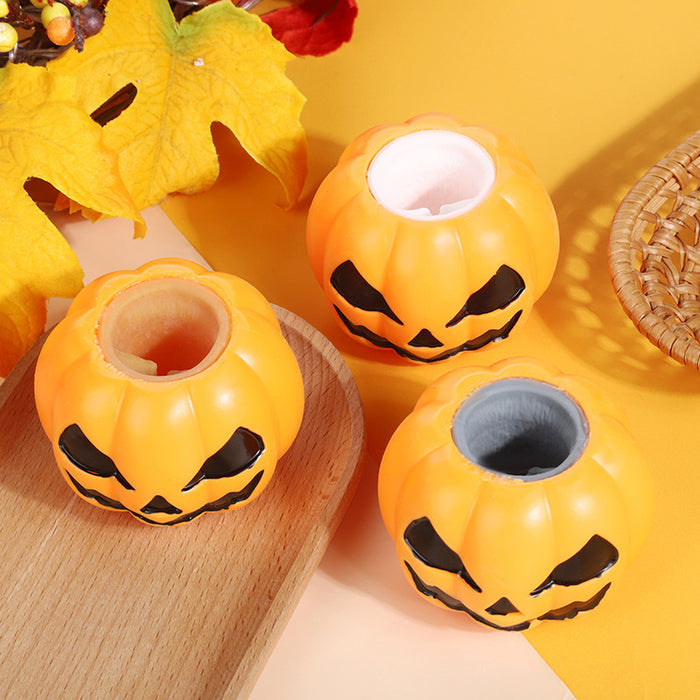 Wholesale Fidgets Toy TPR Decompression Cup Pinch Pumpkin Head Halloween MOQ≥2 JDC-FT-SenQ001