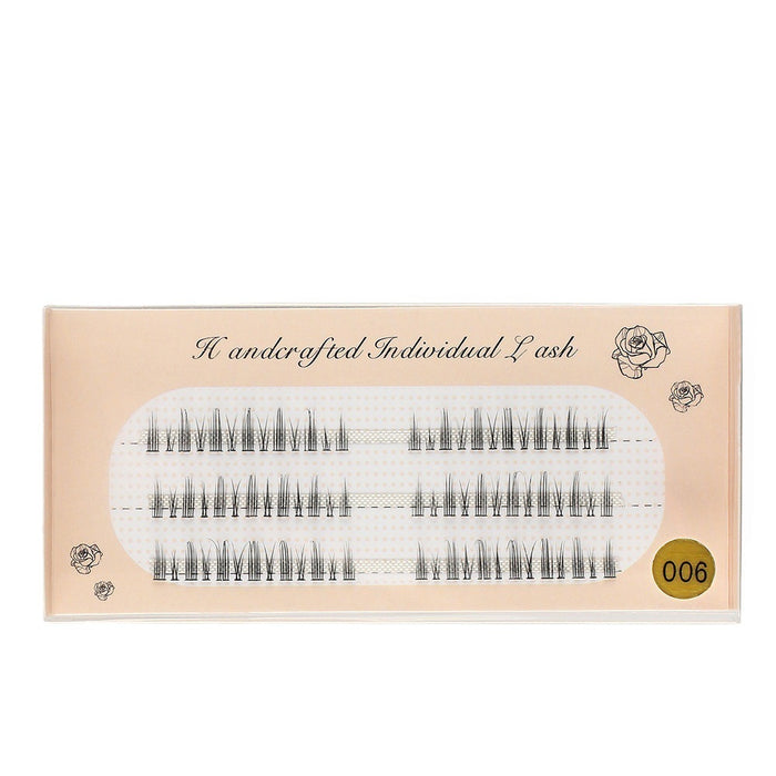 Wholesale plastic black stalk thin stalk false eyelashes segmented cos makeup JDC-EY-LanJL021